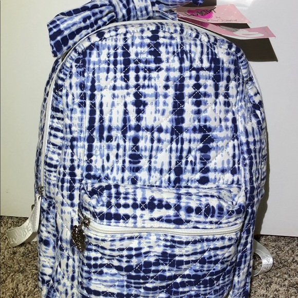 Betsy Johnson BlueWhite Dye 2 for 1 Backpack $88 main image 4